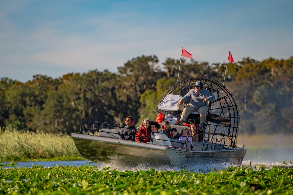 Book your Kissimmee: Boggy Creek Airboat Ride with Optional Meal experience today. Discover upcoming events, exciting activities, tours, places to eat, places to stay, and fun things to do in Kissimmee, Florida with PartyFixx.co.