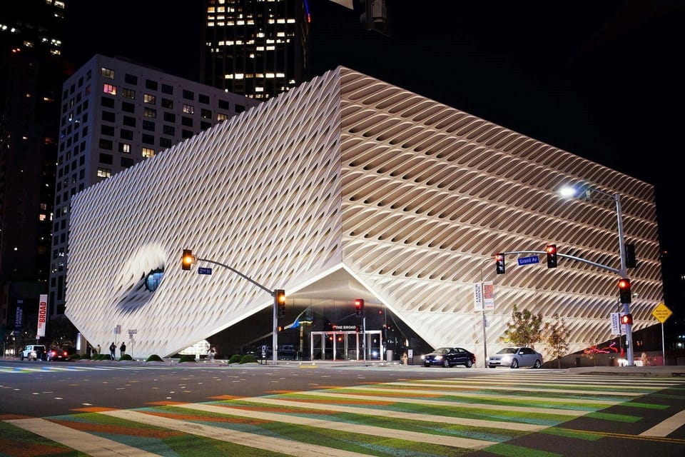 Book your Los Angeles: Broad Museum Entry & Downtown In-App Tour experience today. Discover upcoming events, exciting activities, tours, places to eat, places to stay, and fun things to do in Los Angeles, California with PartyFixx.co.