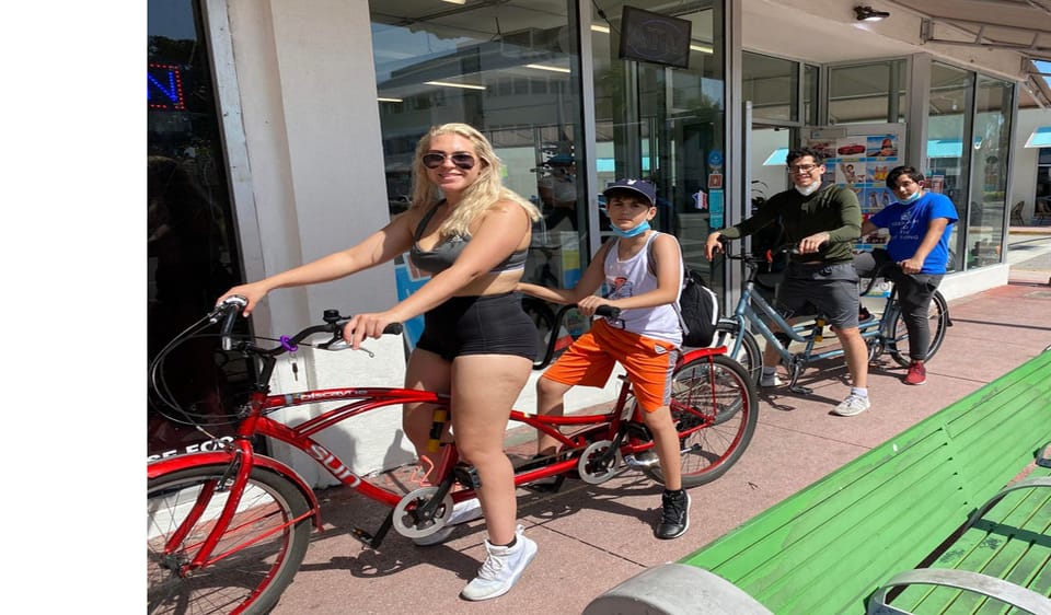 Book your Miami Beach: South Beach Tandem Bike Rental experience today. Discover upcoming events, exciting activities, tours, places to eat, places to stay, and fun things to do in Miami, Florida with PartyFixx.co.