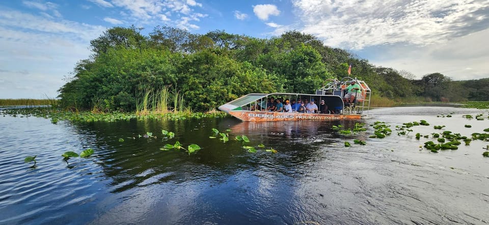 Book your Miami: Everglades Airboat, Gator Encounter & Bus Transfer experience today. Discover upcoming events, exciting activities, tours, places to eat, places to stay, and fun things to do in Everglades Holiday Park, Florida with PartyFixx.co.