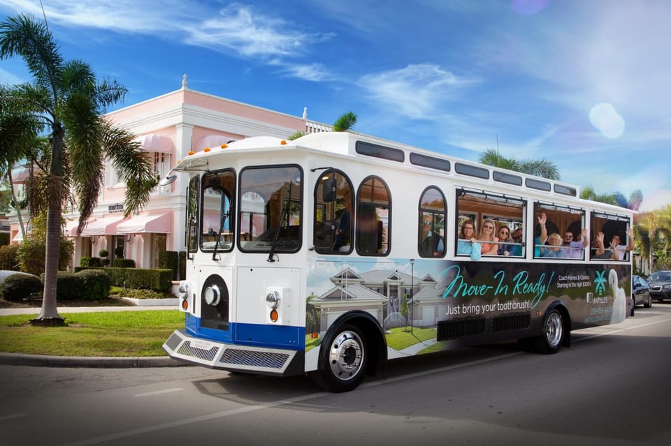 Book your Naples, Florida: Guided Trolley Tour (Hop-On Hop-Off) experience today. Discover upcoming events, exciting activities, tours, places to eat, places to stay, and fun things to do in Naples, Florida, Florida with PartyFixx.co.