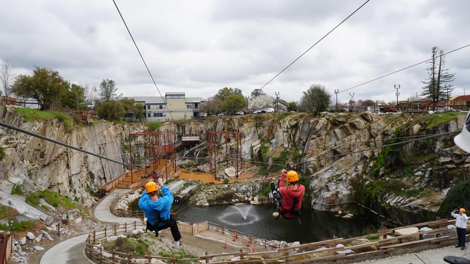 Book your Rocklin: Zipline Aerial Adventure Granite Ticket experience today. Discover upcoming events, exciting activities, tours, places to eat, places to stay, and fun things to do in California, California with PartyFixx.co.