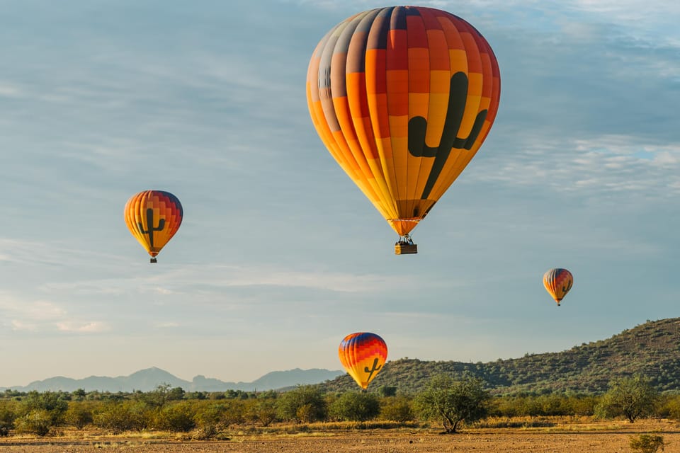 Book your Tucson: Hot Air Balloon Ride with Champagne and Breakfast experience today. Discover upcoming events, exciting activities, tours, places to eat, places to stay, and fun things to do in Tucson, Arizona with PartyFixx.co.